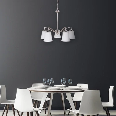 Helena 5-Light Chandelier in Polished Nickel