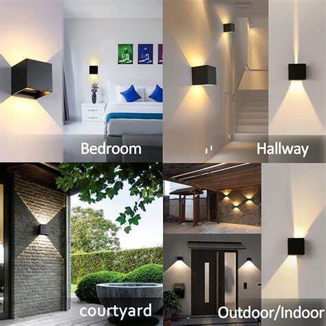 Architectural Design Up/Down Outdoor Wall Light LED - Grey