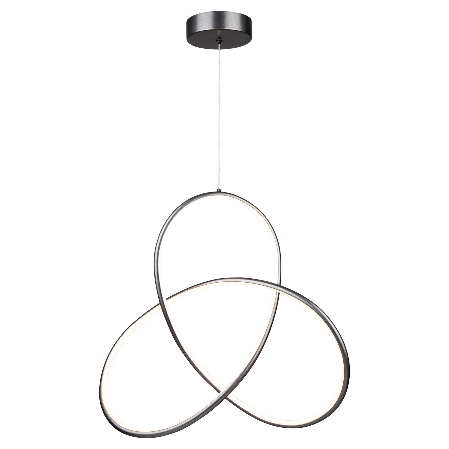 Orion 23.5" Large Contemporary LED Pendant Grey