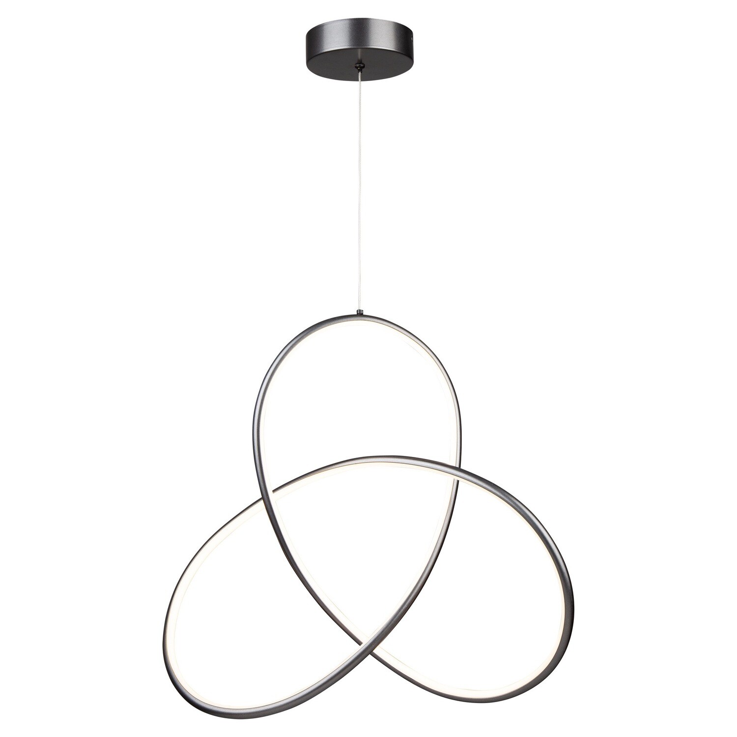 Orion 23.5&quot; Large Contemporary LED Pendant Grey