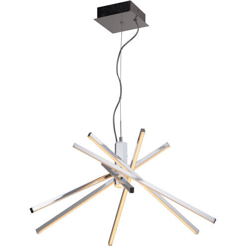 Pinnacle Contemporary LED Chandelier Chrome
