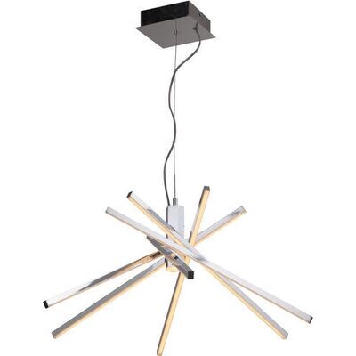 Pinnacle Contemporary LED Chandelier Chrome