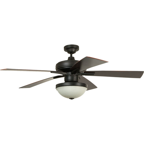 Riverfront Aged Bronze 52" Outdoor Ceiling Fan w/Light & Pull Chains