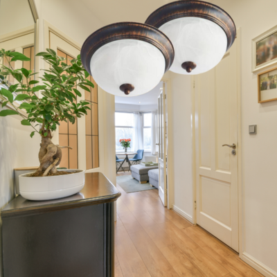 2-Light Flushmount 2-Pack in Bronze with White Marble Glass