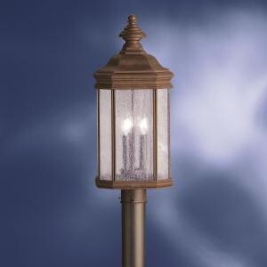 Kirkwood 3-Light Post Light Tannery Bronze