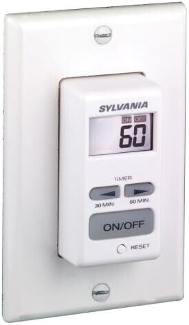 60-Minute Auto Shut Off Timer 20 Amp