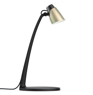 LED Desk Lamp Black and Chrome