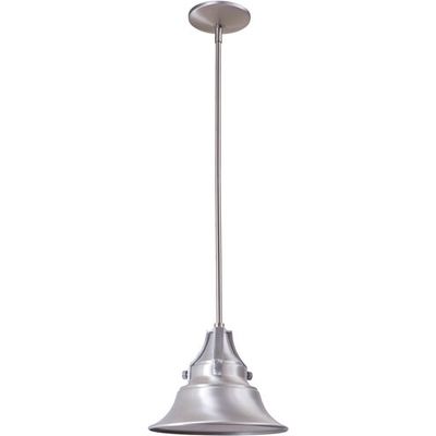 Union 1-Light Small Indoor/Outdoor Pendant Satin Aluminum