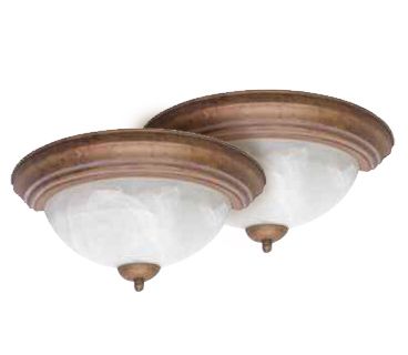 2-Light Flushmount Bronze 2-pack