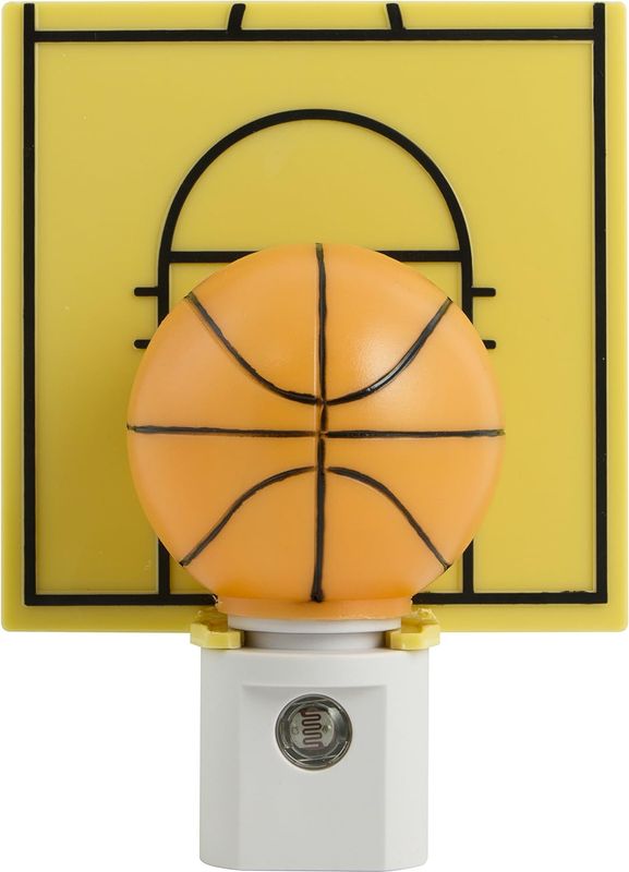 LED Night Light with Basketball Shade and Auto On/Off