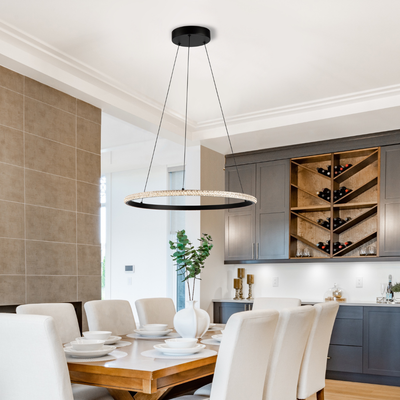 Nova Small LED Pendant Black