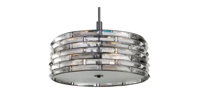 Modern Smoked Crystal Vero Chandelier 5X60W Black Finish