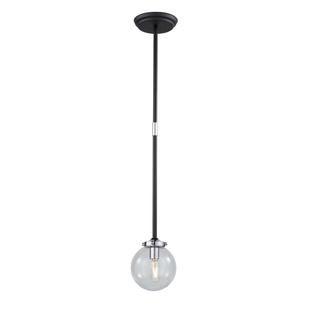 Modern Vero Modo Pendant matte Black/Chrome