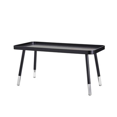Contemporary Modern Blaine Coffee Table Black with Acrylic Accents