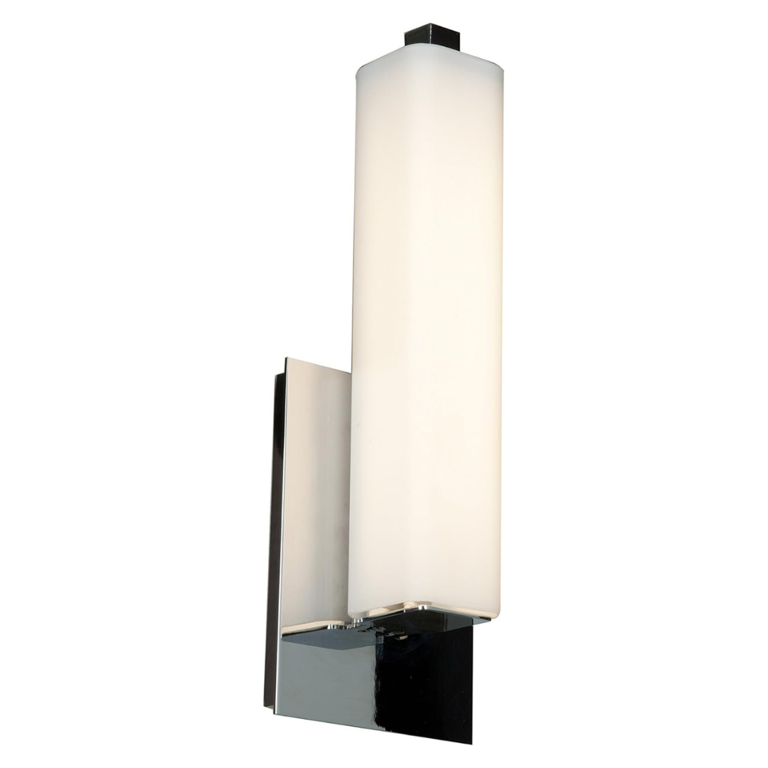 Contemporary Chic Wall 12W LED with Opal Glass shade/Chrome