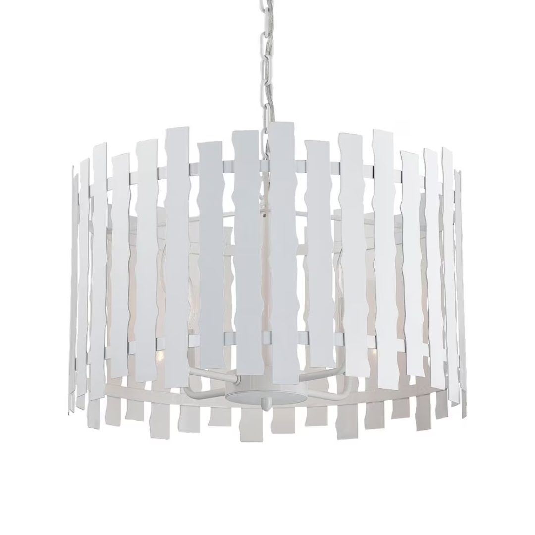 Ultra Modern 4 light Nastro Pendant Glossy White
