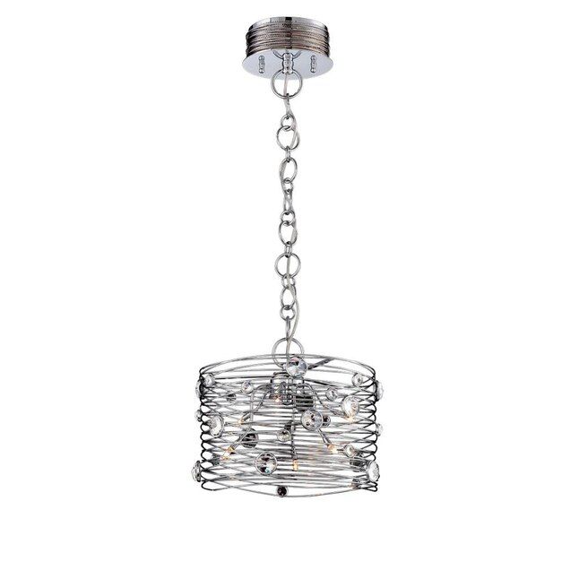 Modern Glam Corfo 6 Light Chandelier Chrome and Crystal