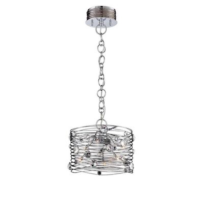 Modern Glam Corfo 6 Light Chandelier Chrome and Crystal Modern Glam Corfo 6 Light Chandelier Chrome and Crystal