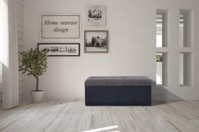42" Storage Bench Blue