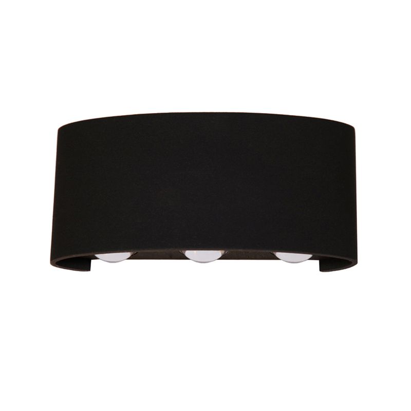 Architectural Up and Down Indoor/Outdoor Wall Light Black