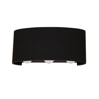Architectural Up and Down Indoor/Outdoor Wall Light Black