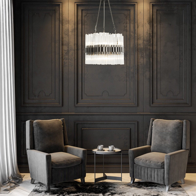 Astrid Glam 6-Light Chandelier New Bronze