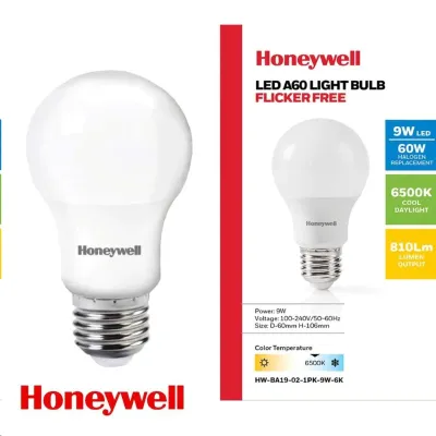 9W LED Bulb A19 6500K E26 4-PACK
