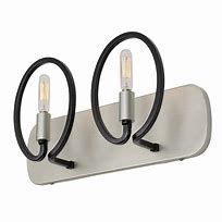 Eliptico 2-Light Vanity Silverado and Black