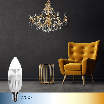 5W LED B11 Bulb 2700K E12 Dimmable