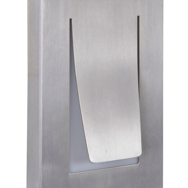 Enzo Small Outdoor Contemporary LED Wall Sconce Satin Aluminum