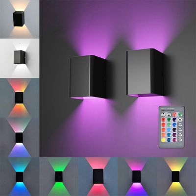 Indoor Colour Changing Up/Down Wall 5W LED RGB  with Remote Control