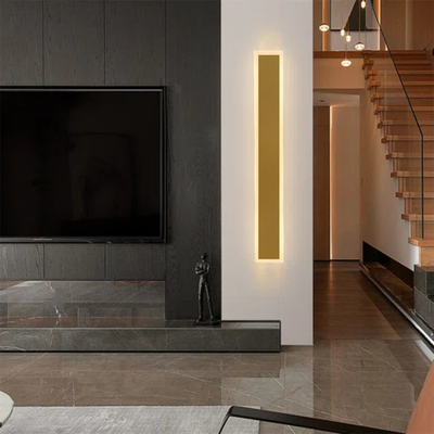Modern Minimalist Linear Wall Panel 108W LED 3CCT Gold