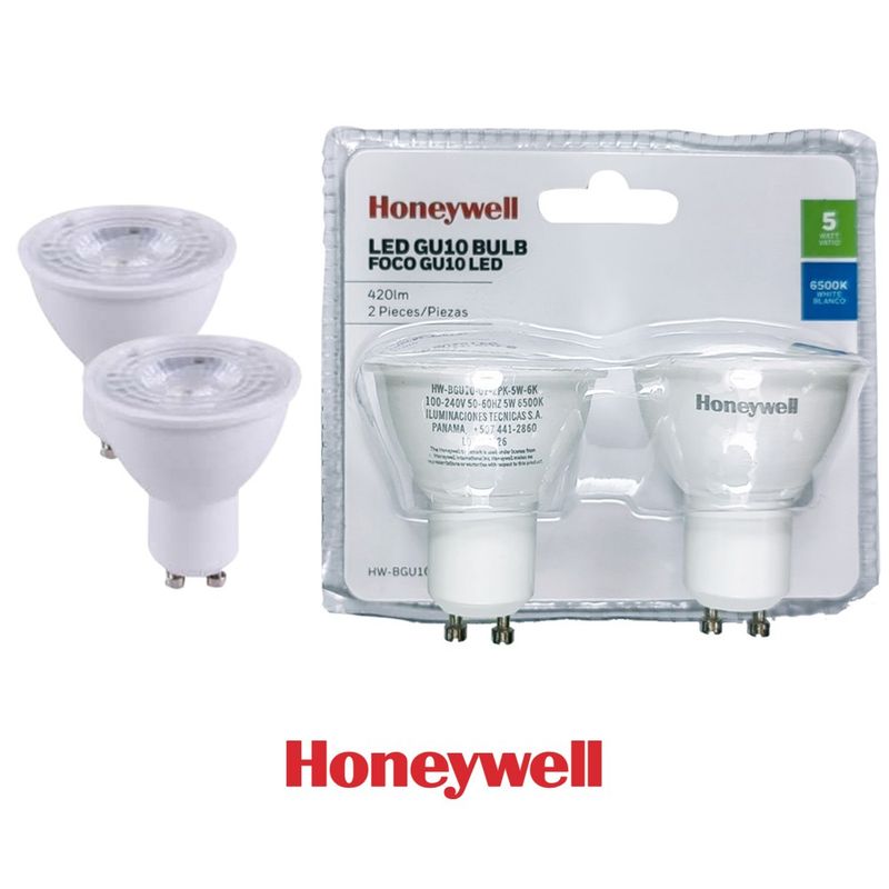 5W LED MR16 GU10 6500K Non-Dimmable 2-PACK