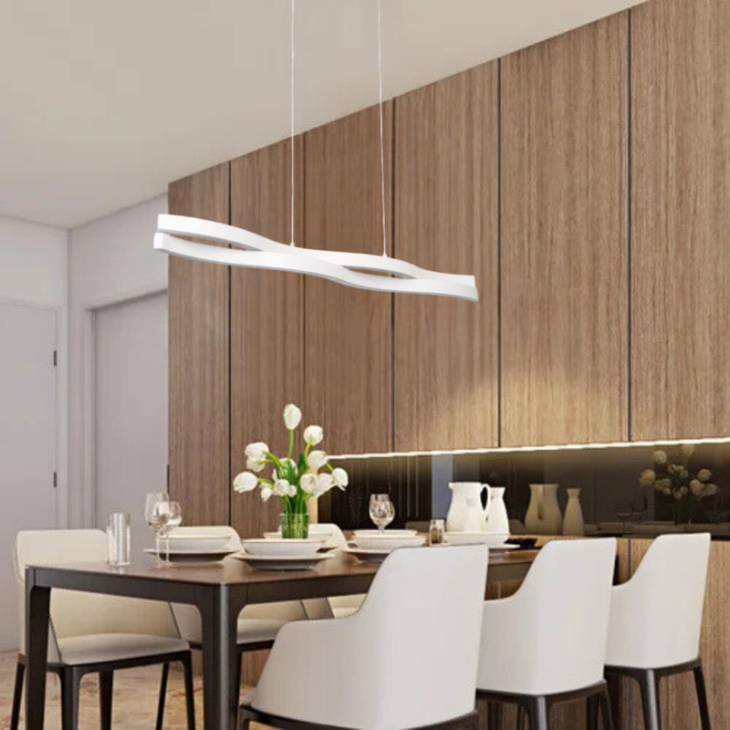 Contemporary Nimbelo 2-Light LED Linear Pendant