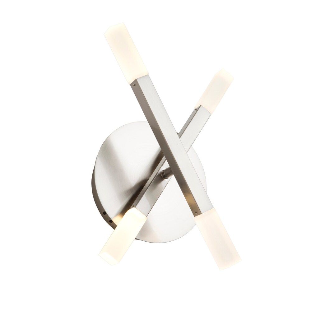 Designer Series Ultra Modern Twig Wall Sconce  Satin Nickel