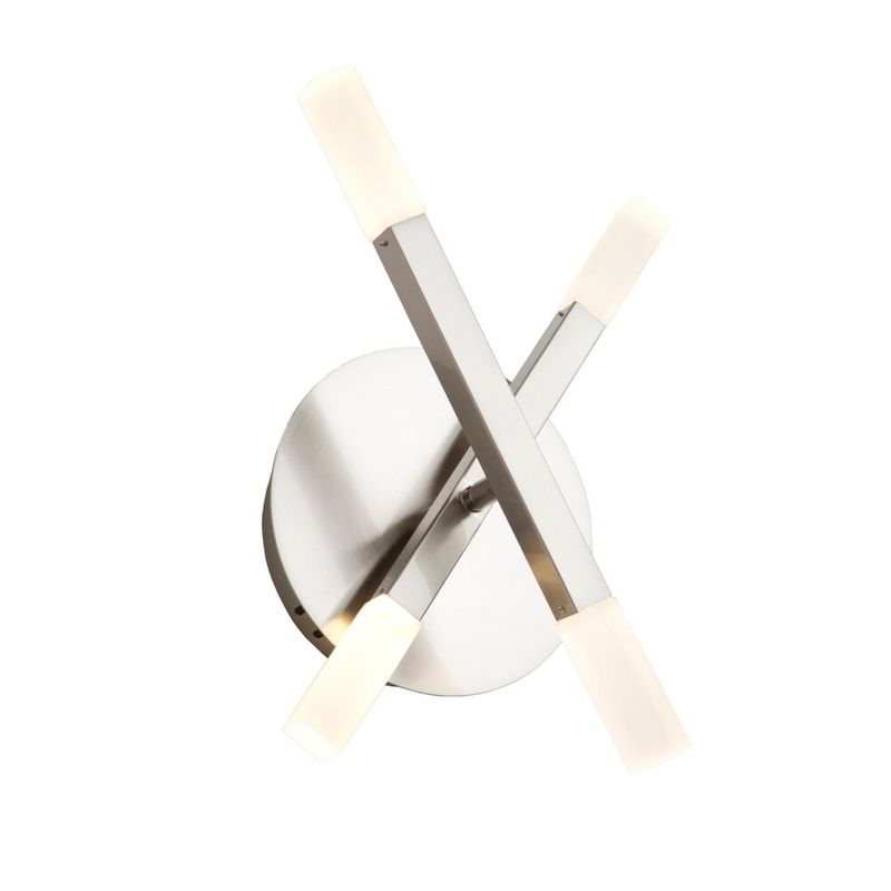 Designer Series Ultra Modern Twig Wall Sconce Satin Nickel Designer Series Ultra Modern Twig Wall Sconce Satin Nickel