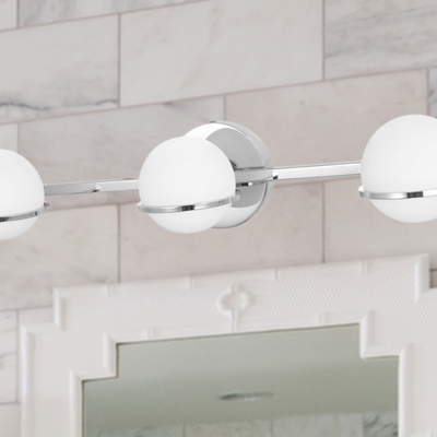Modern 3-Light Sofia Vanity Polished Chrome