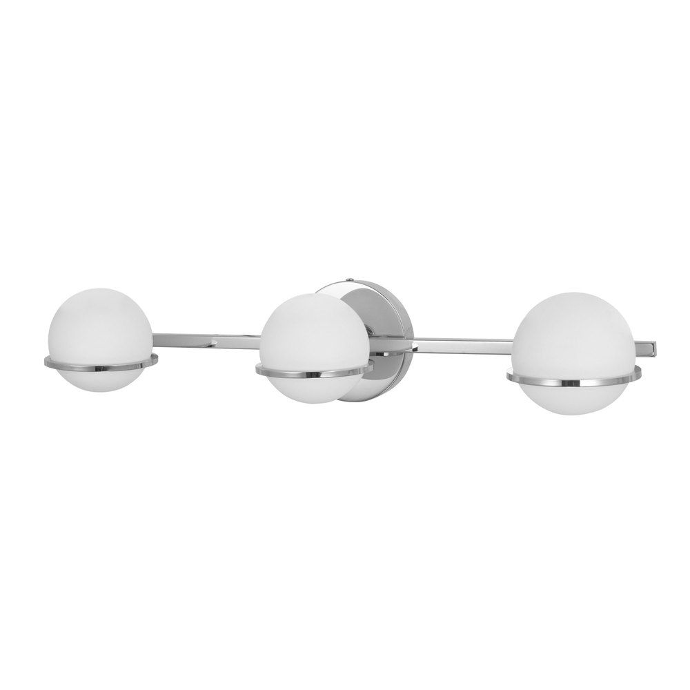 Modern 3-Light Sofia Vanity Polished Chrome