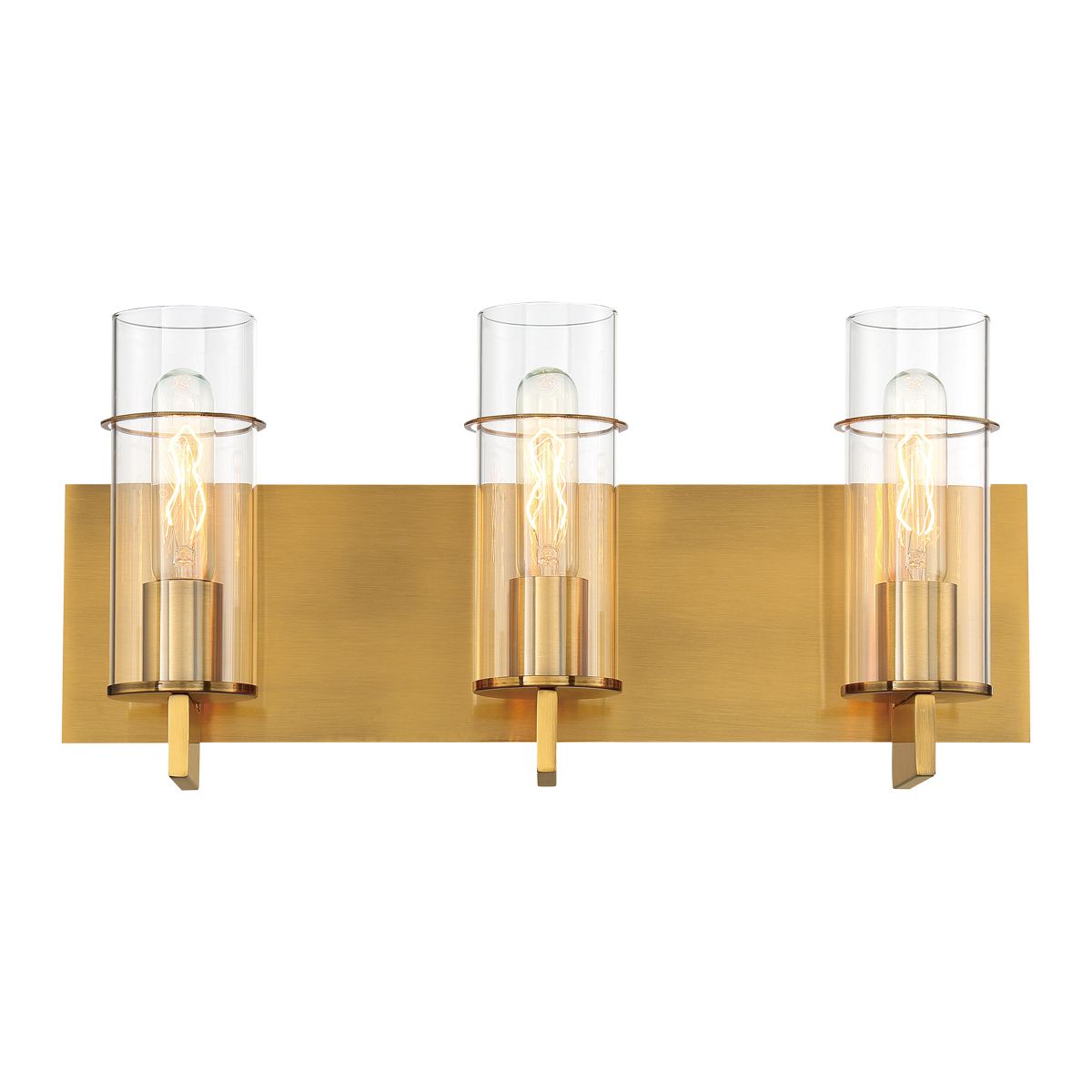 Modern Vintage Pista 3 Light Vanity Gold