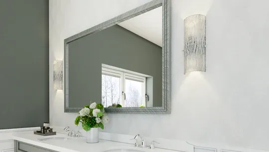 Brilliance 2 Light Handmade Cool Swirl Ice Glass Chrome Sconce