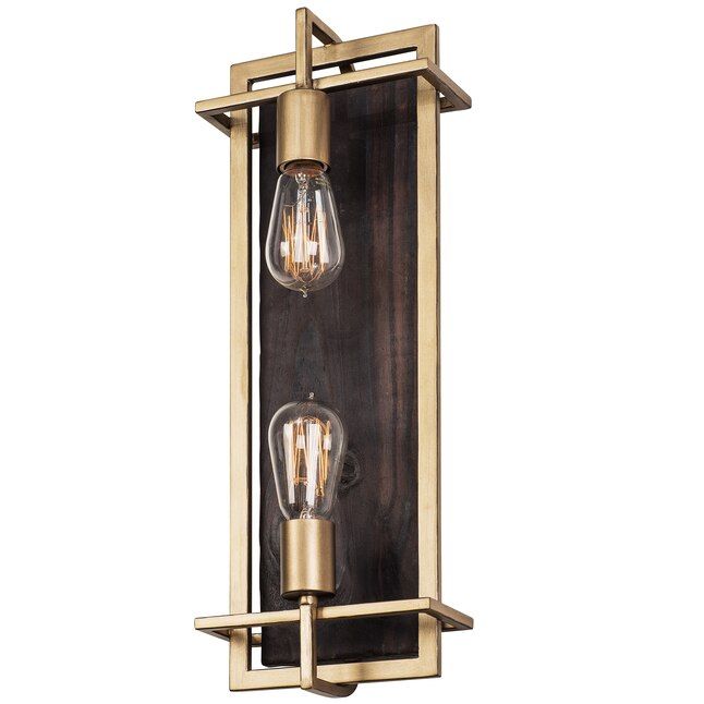 Farmhouse Chic Madiera Wall Sconce Rustic Gold