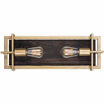 Farmhouse Chic Madiera Wall Sconce Rustic Gold