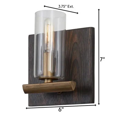 Modern Farmhouse Stresso 1-Light Wall Havana Gold