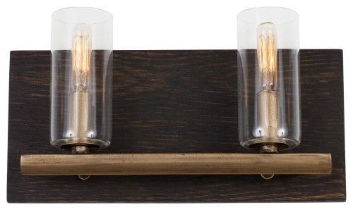 Modern Farmhouse Stresso 2-Light Vanity Havana Gold