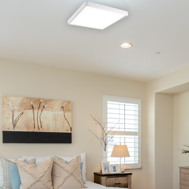 Grok Net Polyurethane/Aluminium Matte White Ceiling Light