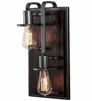 Modern Industrial/Farmhouse Lofty 2-Light Wall Light Right in Steel and Zebrawood
