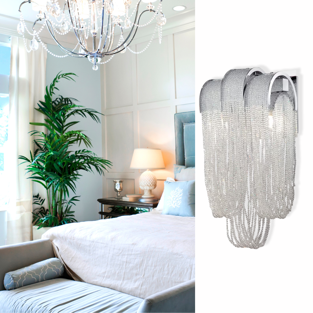 Sage Collection, 2-Light Chrome Wall Sconce