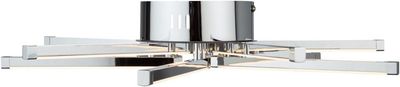 Ultra Modern Shooting Star 10-Light LED Flush Mount Chrome