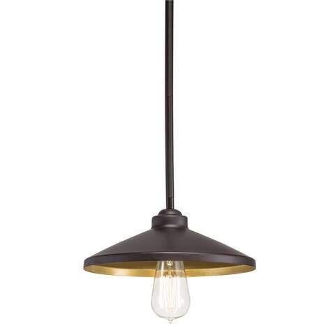 Rustic Farmhouse 1 Light Pendant Olde Bronze