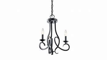 Ania 3-Light Classic Brushed Nickel Chandelier/Convertible Semi Flush Black